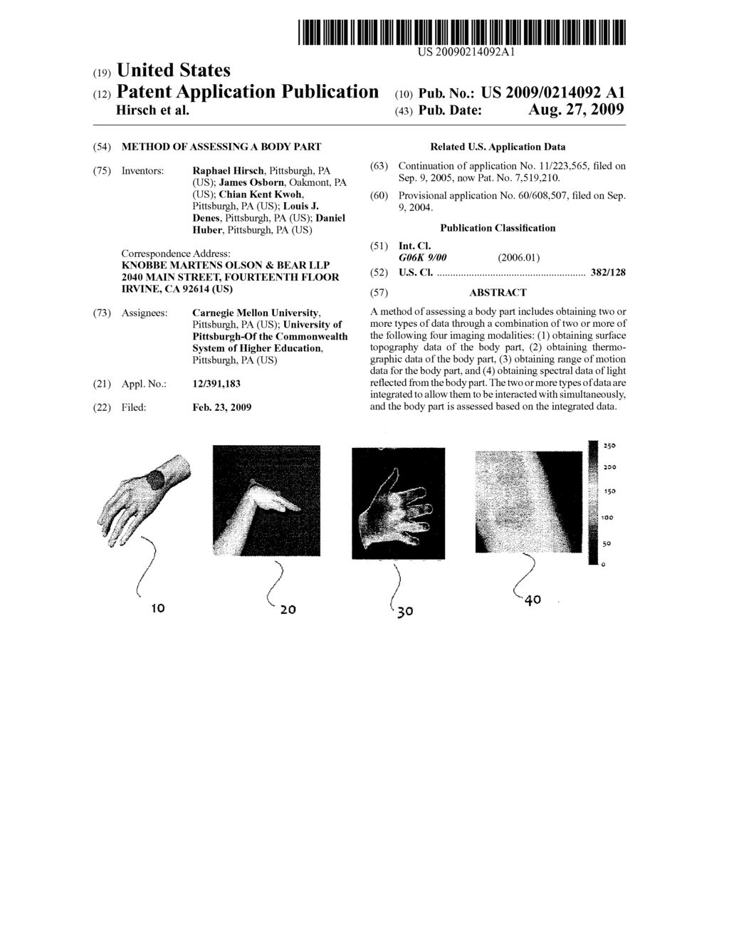 METHOD OF ASSESSING A BODY PART - diagram, schematic, and image 01