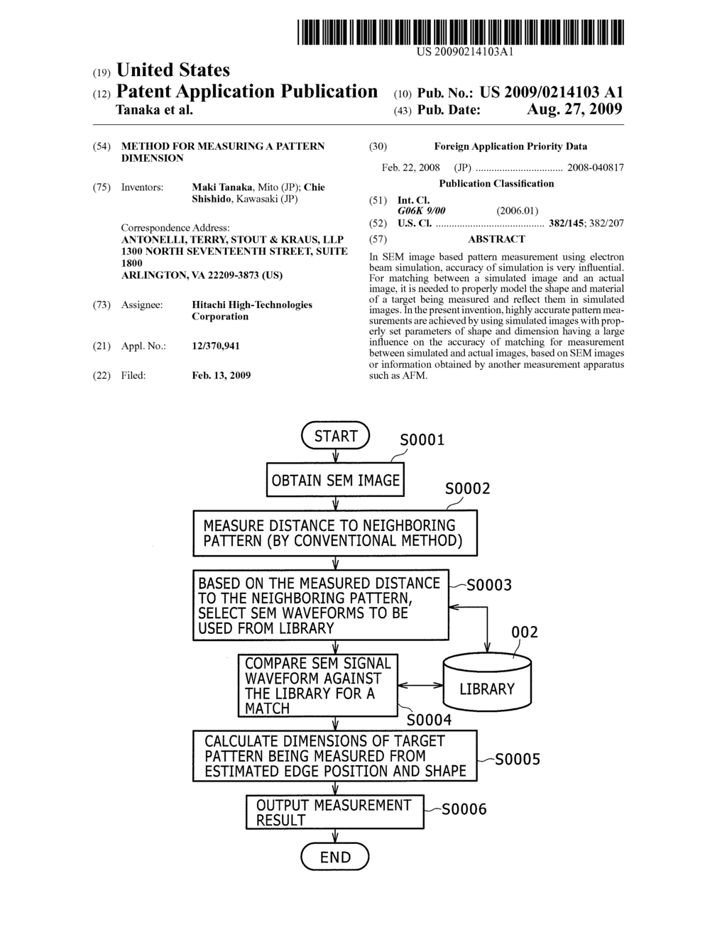 METHOD FOR MEASURING A PATTERN DIMENSION - diagram, schematic, and image 01