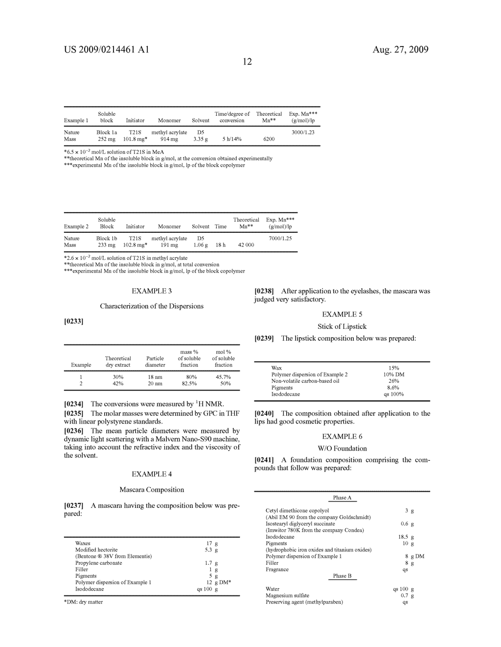 Polymer particle dispersion, cosmetic composition comprising it and cosmetic process using it - diagram, schematic, and image 13