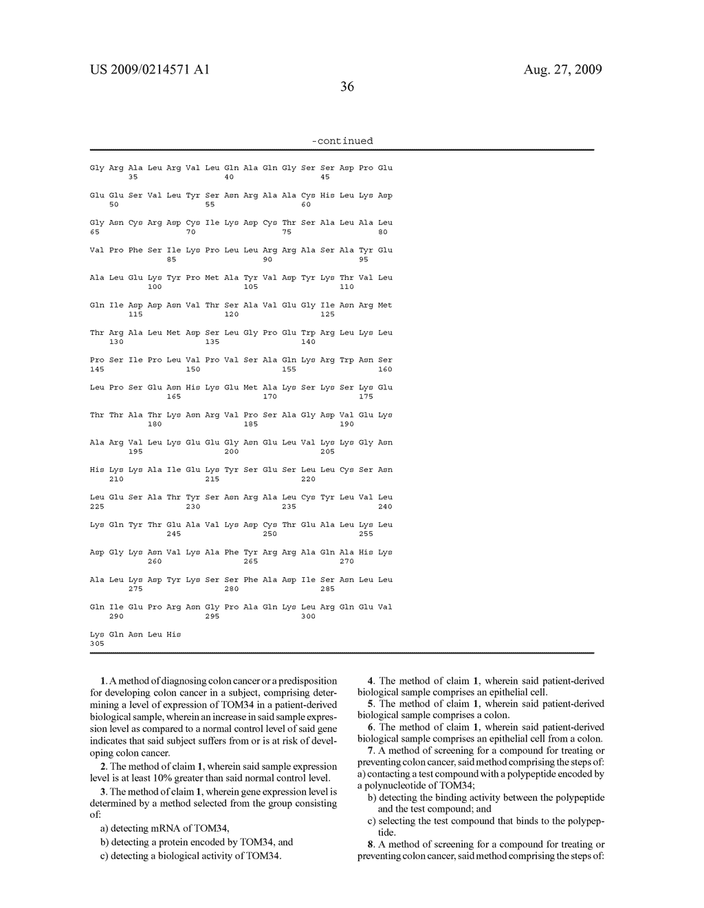 COLON CANCER RELATED GENE TOM34 - diagram, schematic, and image 47