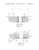 Battery case having a flange in the terminal hole diagram and image