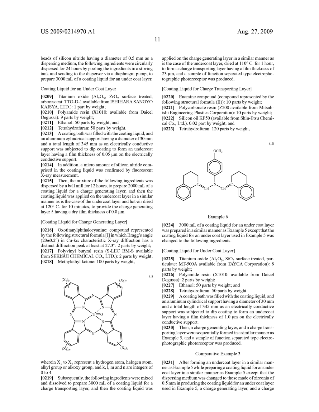 ELECTROPHOTOGRAPHIC PHOTORECEPTOR, COATING LIQUID FOR UNDERCOAT LAYER OF ELECTROPHOTOGRAPHIC PHOTORECEPTOR, AND METHOD FOR PRODUCING THE SAME - diagram, schematic, and image 15