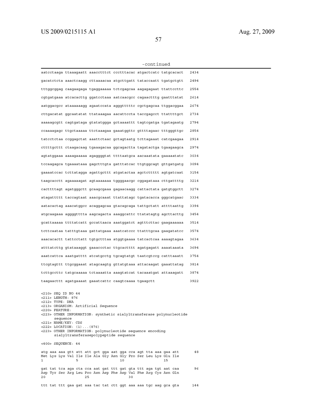 SIALYLTRANSFERASES COMPRISING CONSERVED SEQUENCE MOTIFS - diagram, schematic, and image 65