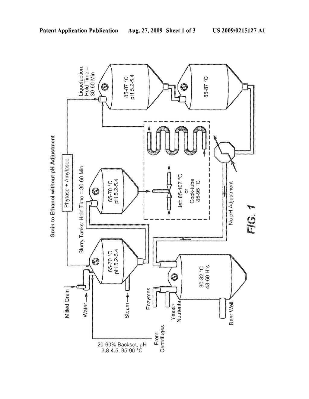 ph Adjustment Free System For Producing Fermentable Sugars and Alcohol - diagram, schematic, and image 02