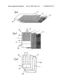 Application of a reagent to a matrix material diagram and image