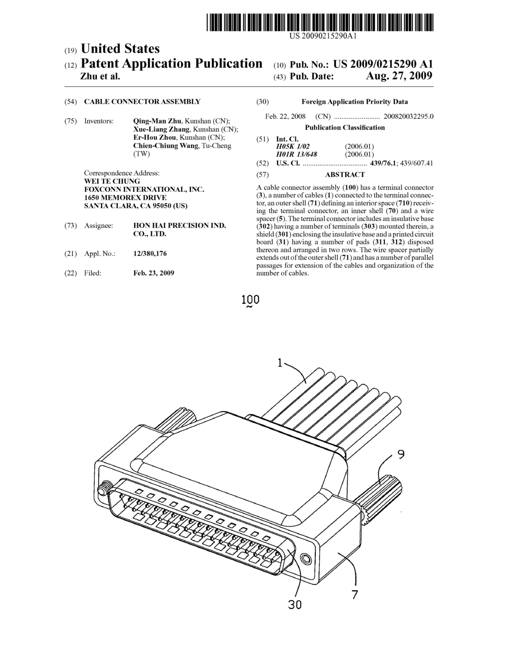 Cable connector assembly - diagram, schematic, and image 01