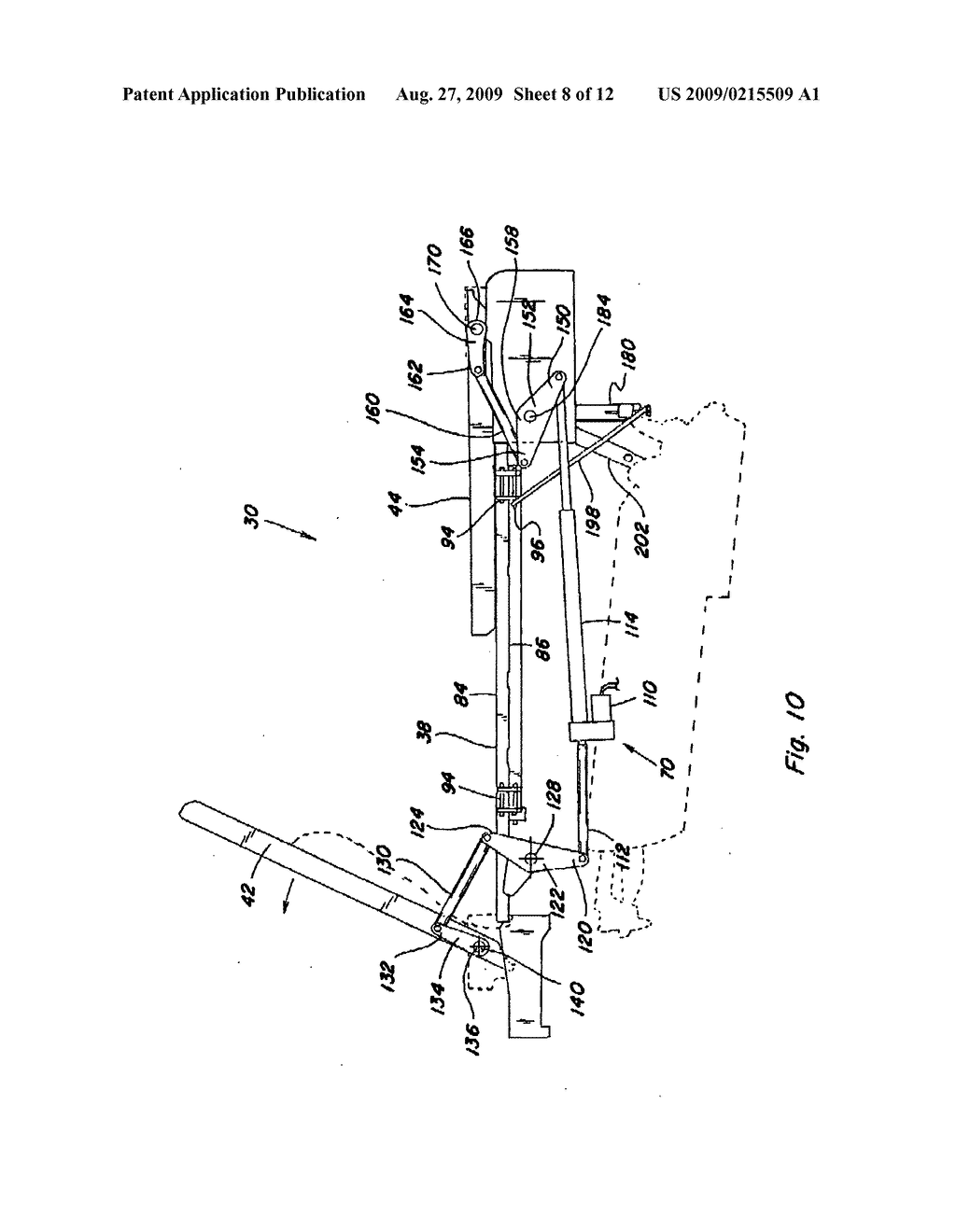 AUTOMATEDLY FOLDABLE AND UNFOLDABLE GRAIN TANK EXTENSION AND COVER FOR AN AGRICULTURAL HARVESTING MACHINE - diagram, schematic, and image 09