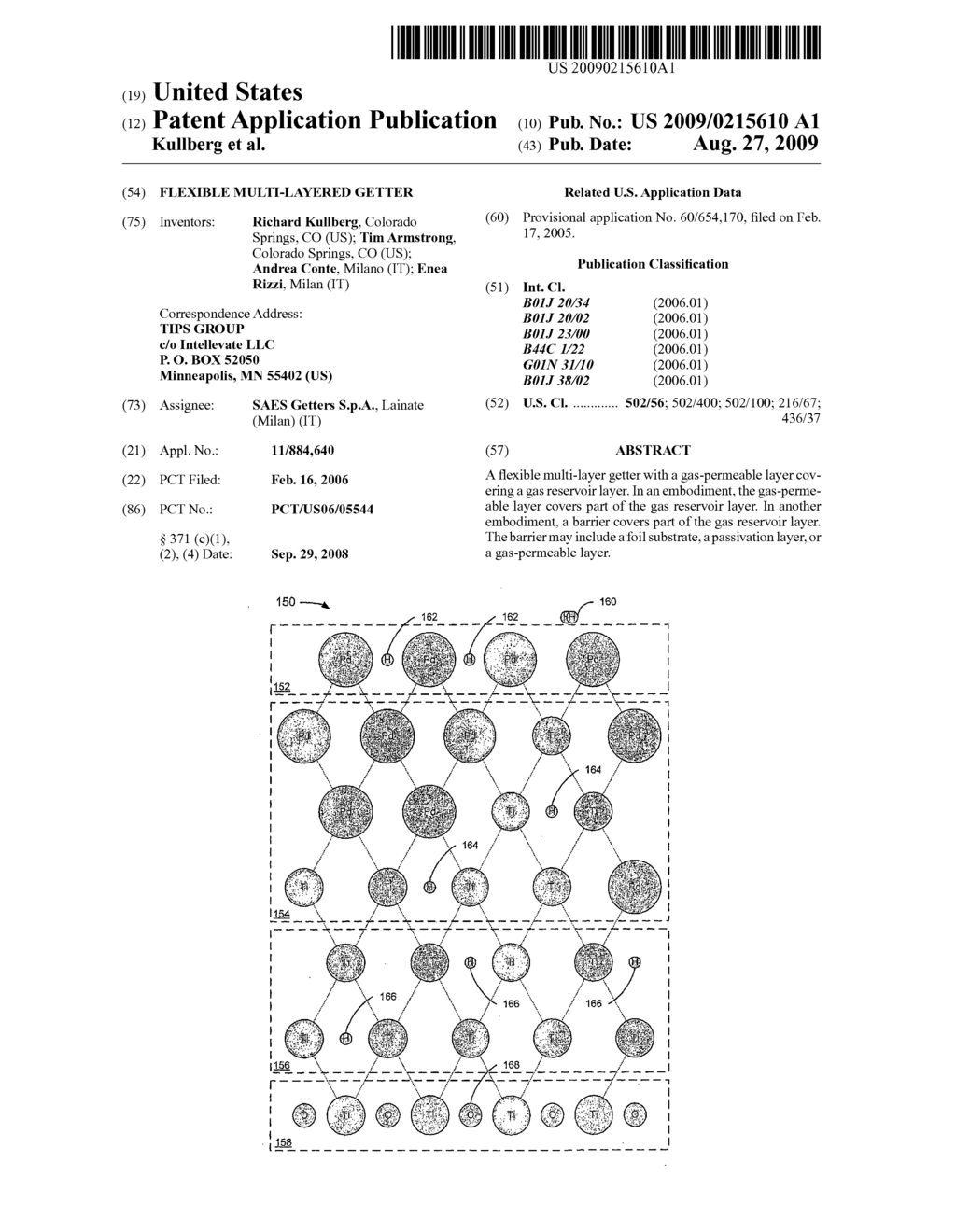 Flexible multi-layered getter - diagram, schematic, and image 01