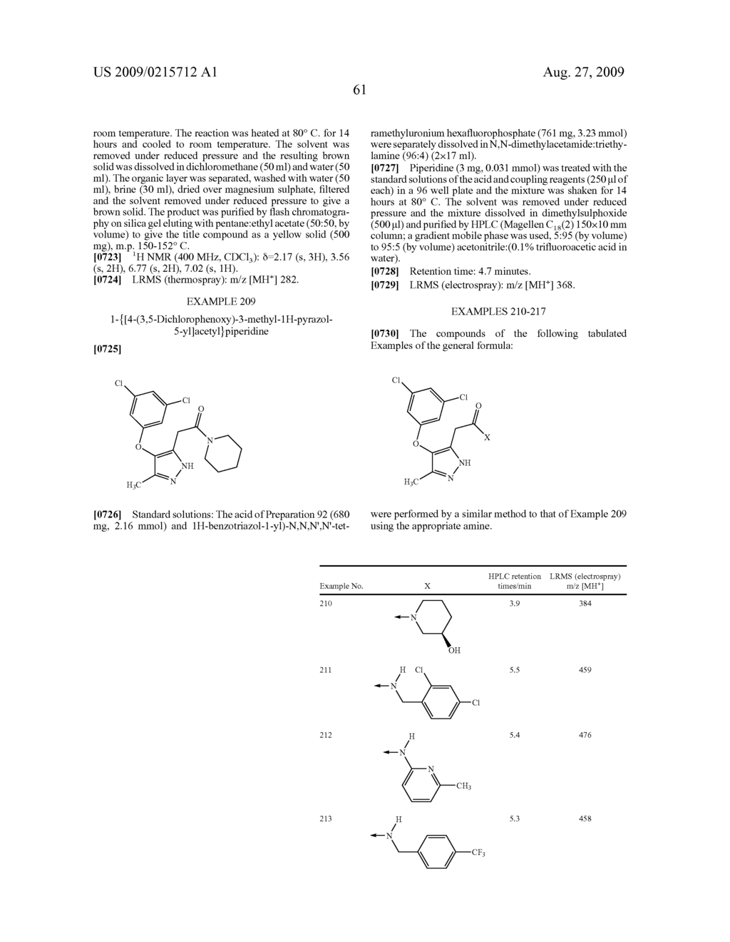 PYRAZOLE DERIVATIVES - diagram, schematic, and image 62