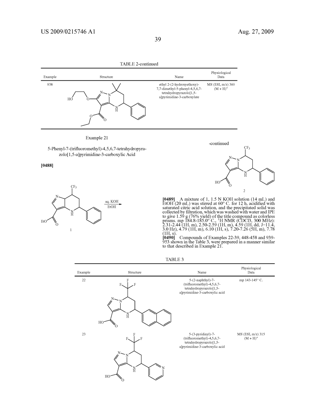 SUBSTITUTED PYRAZOLO[1,5-A]PYRIMIDINES AS CALCIUM RECEPTOR MODULATING AGENTS - diagram, schematic, and image 40