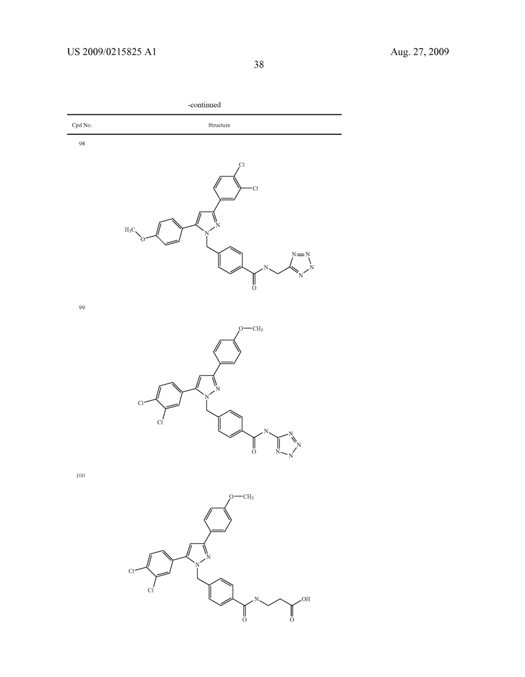 SUBSTITUTED PYRAZOLES, COMPOSITIONS CONTAINING SUCH COMPOUNDS AND METHODS OF USE - diagram, schematic, and image 39