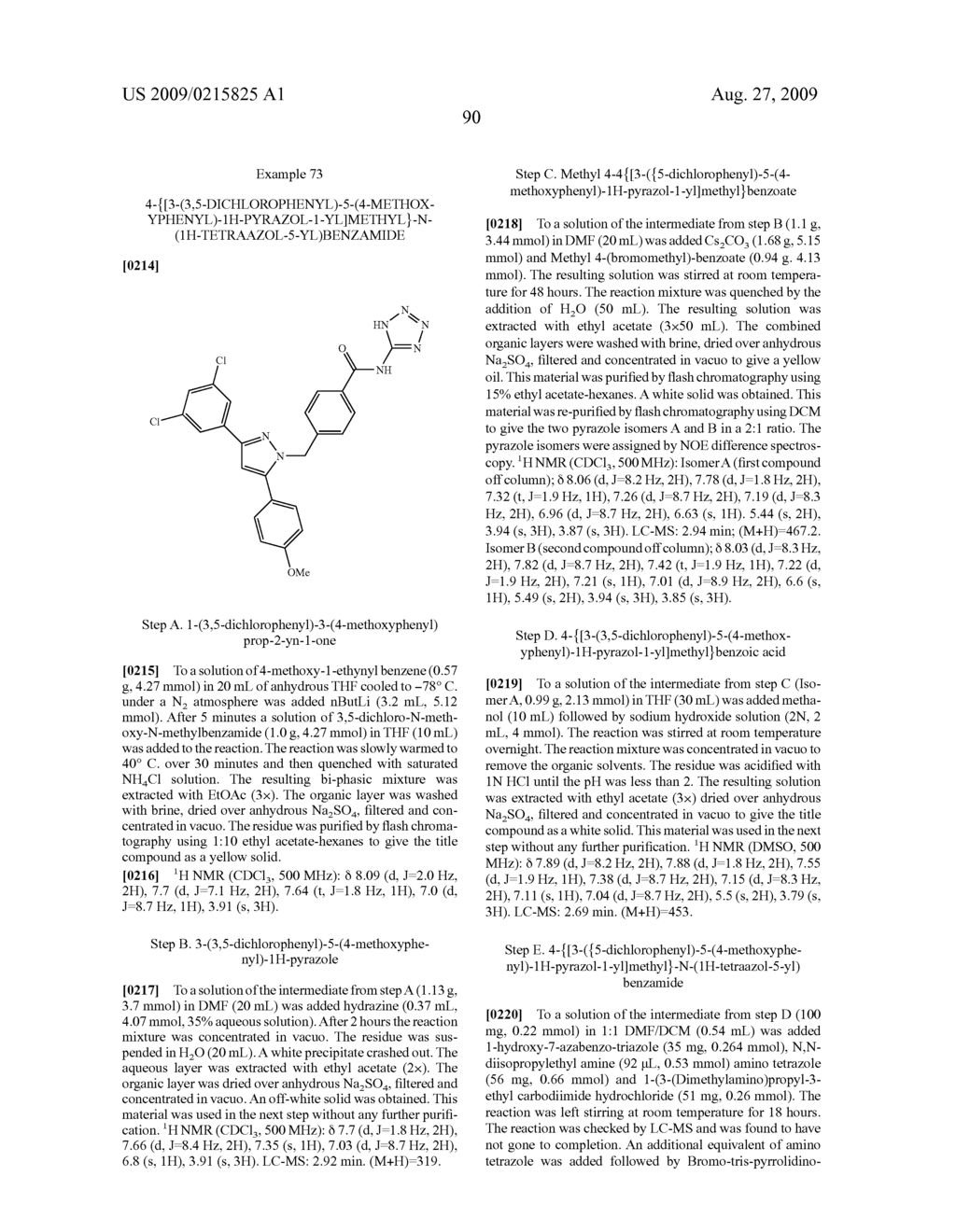 SUBSTITUTED PYRAZOLES, COMPOSITIONS CONTAINING SUCH COMPOUNDS AND METHODS OF USE - diagram, schematic, and image 91