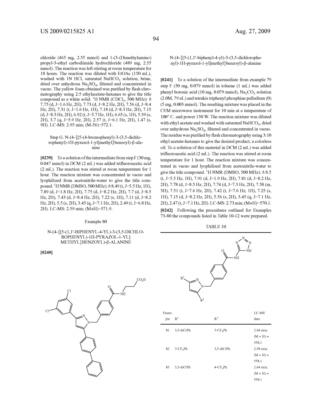 SUBSTITUTED PYRAZOLES, COMPOSITIONS CONTAINING SUCH COMPOUNDS AND METHODS OF USE - diagram, schematic, and image 95