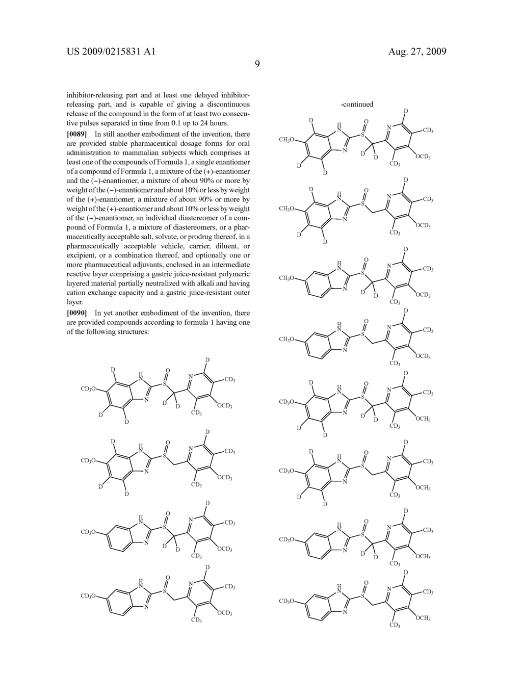 INHIBITORS OF THE GASTRIC H+, K+-ATPASE WITH ENHANCED THERAPEUTIC PROPERTIES - diagram, schematic, and image 10