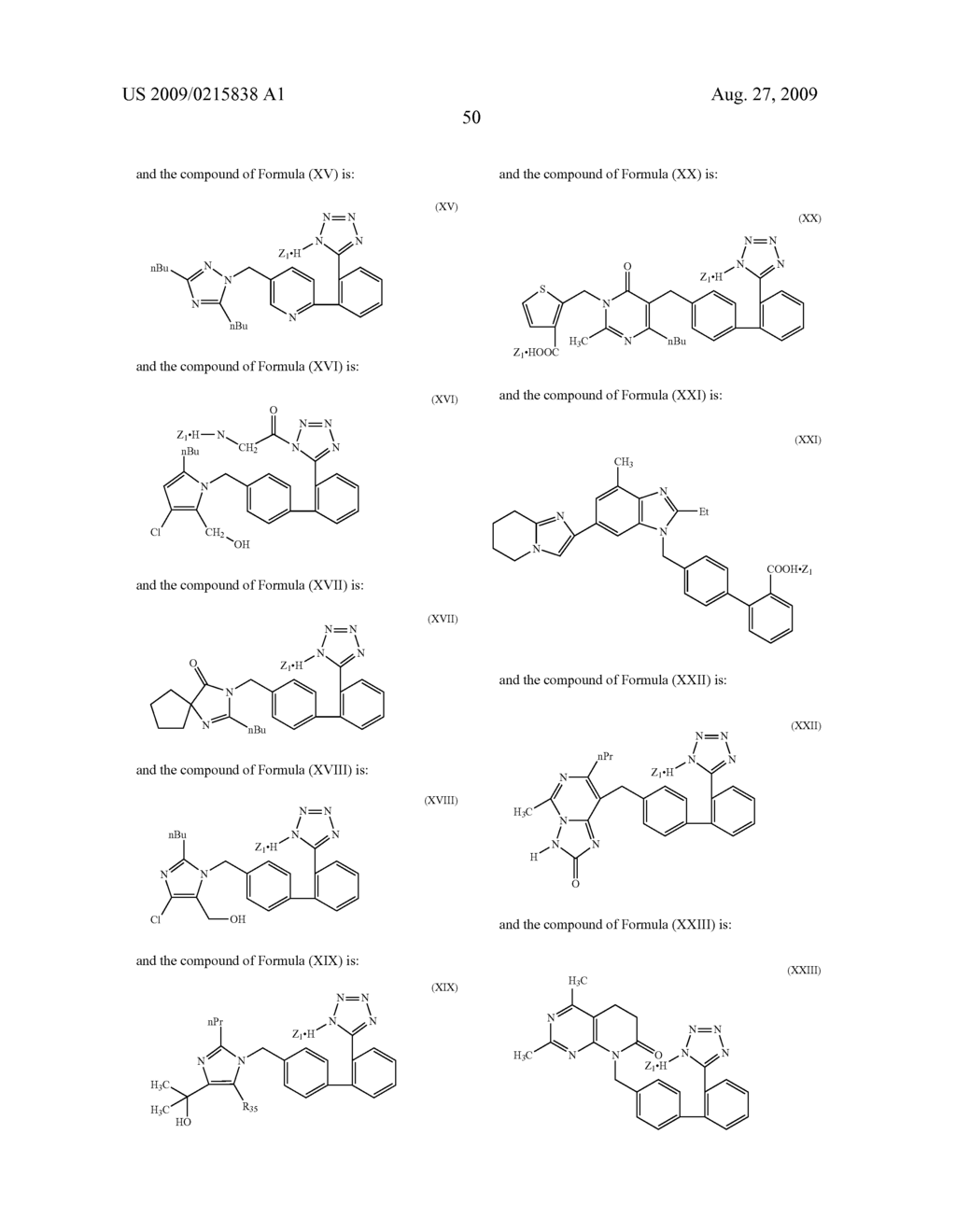 ORGANIC NITRIC OXIDE ENHANCING SALTS OF ANGIOTENSIN II ANTAGONISTS, COMPOSITIONS AND METHODS OF USE - diagram, schematic, and image 51