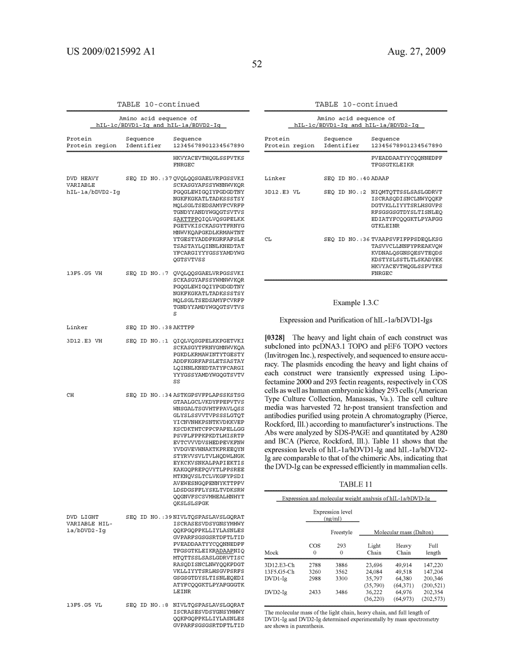 Dual variable domain immunoglobulin and uses thereof - diagram, schematic, and image 55