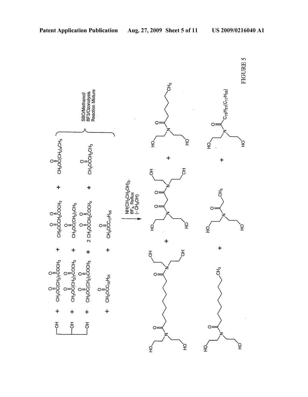 Methods For Production Of Polyols From Oils And Their Use In the Production of Polyesters and Polyurethanes - diagram, schematic, and image 06
