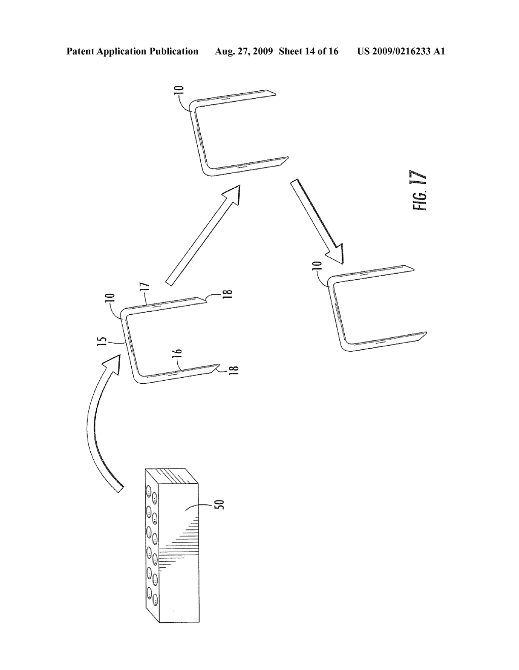 BIOSTAPLES SUITABLE FOR WRIST, HAND AND OTHER LIGAMENT REPLACEMENTS OR REPAIRS - diagram, schematic, and image 15