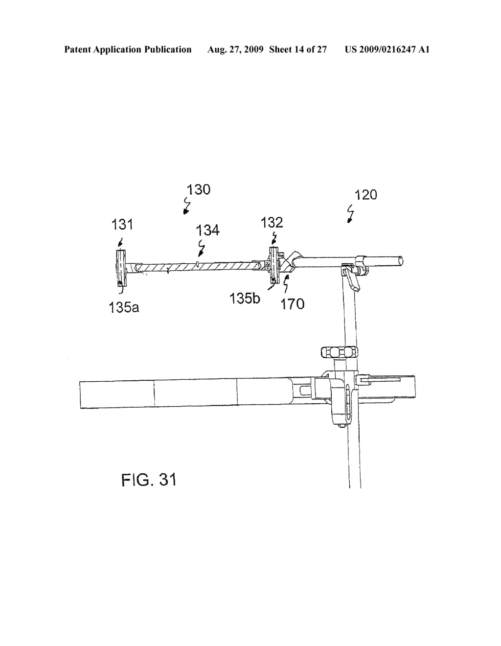 Sighting instrument for determining the mechanical axis of the femur - diagram, schematic, and image 15