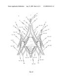 Stent for the positioning and anchoring of a valvular prosthesis diagram and image