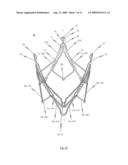 Stent for the positioning and anchoring of a valvular prosthesis diagram and image