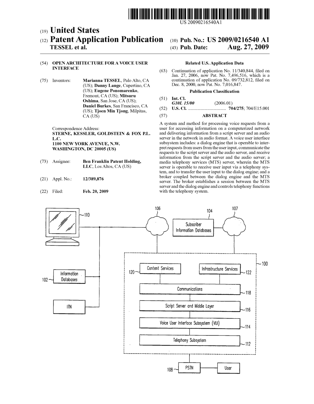 Open Architecture For A Voice User Interface - diagram, schematic, and image 01