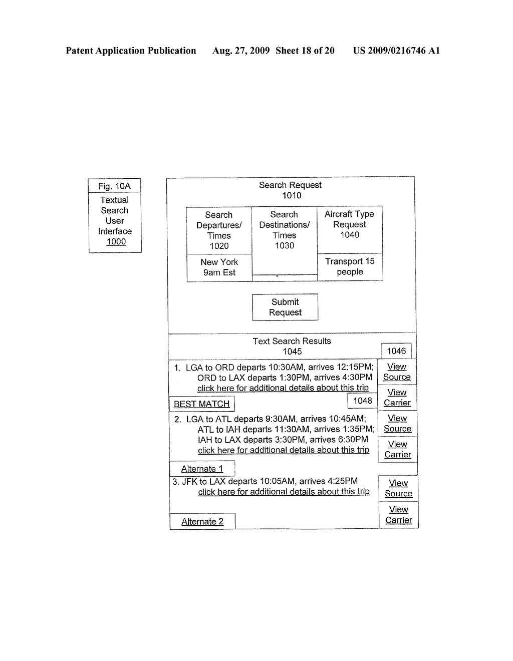 Method, System, and Apparatus for Aggregation System for Searchable Travel Data - diagram, schematic, and image 19