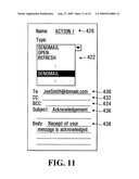 METHOD AND SOFTWARE FOR FACILITATING INTERACTION WITH A PERSONAL INFORMATION MANAGER APPLICATION AT A WIRELESS COMMUNICATION DEVICE diagram and image