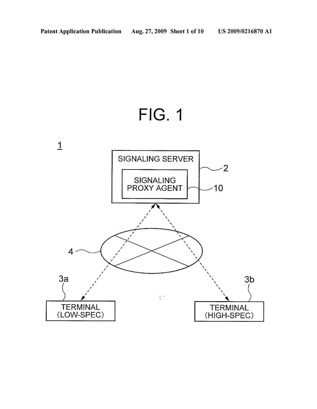 SIGNALING SERVER, DATA COMMUNICATION SYSTEM, SIGNALING PROCESSING PROXY METHOD AND PROGRAM - diagram, schematic, and image 02