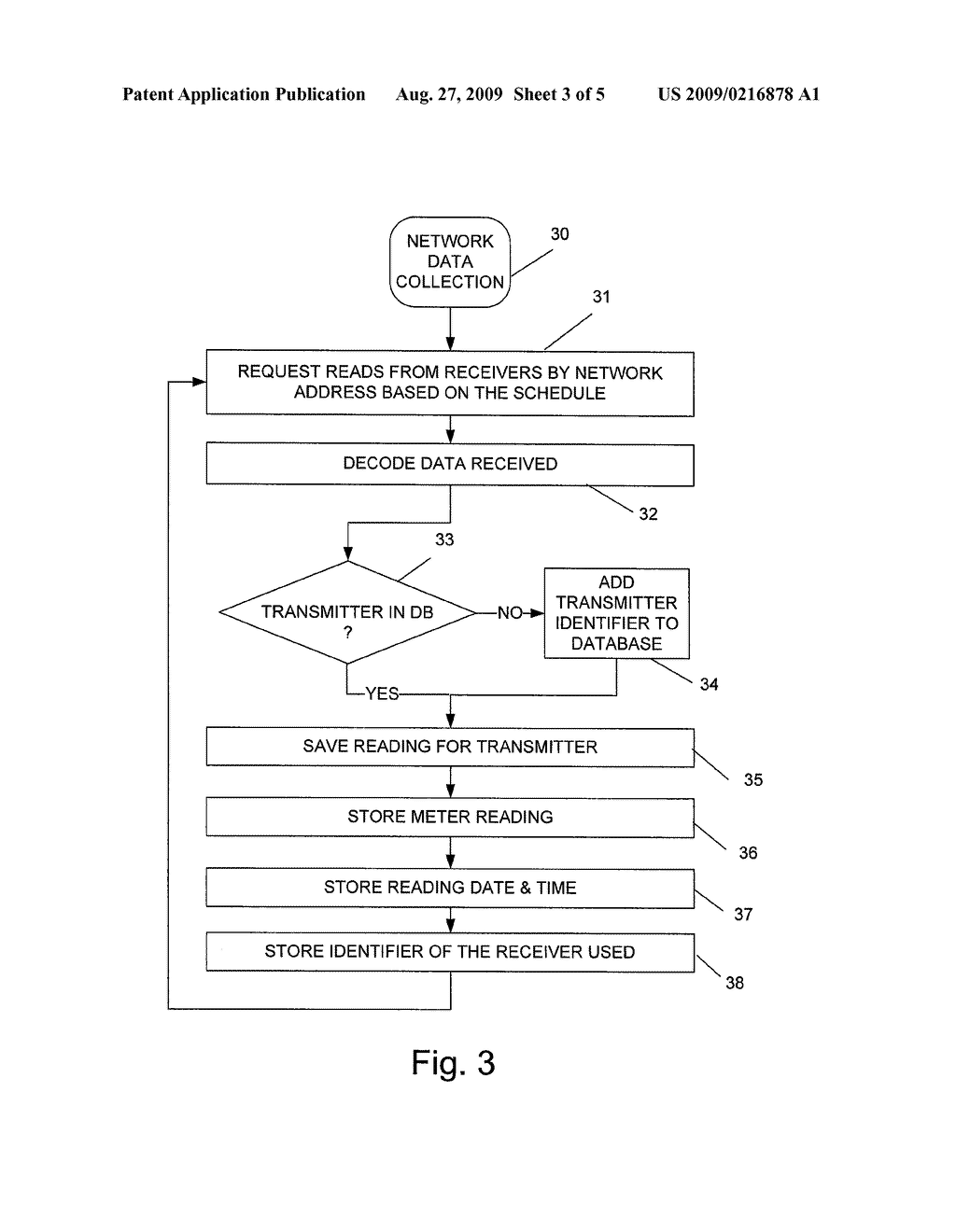 Method and System for Providing A Self-Populating Database for the Network Collection of Meter Data - diagram, schematic, and image 04