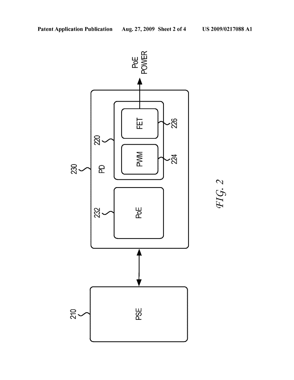 POWER OVER ETHERNET POWERED DEVICE WITH POWER FALLBACK STATES - diagram, schematic, and image 03