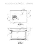 Garment Configured for Selective Accommodation of Heating or Cooling Packs diagram and image