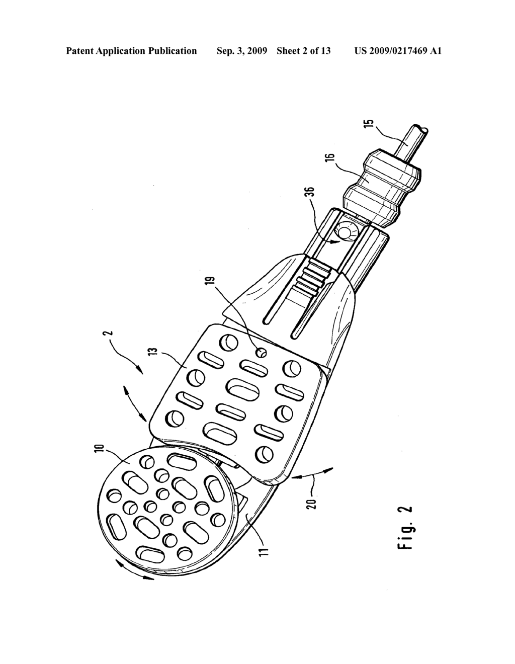 Electric toothbrush and toothbrush head for the same - diagram, schematic, and image 03