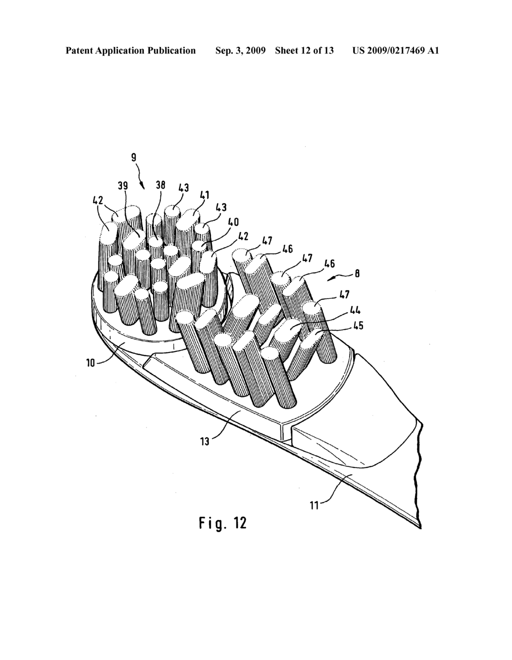 Electric toothbrush and toothbrush head for the same - diagram, schematic, and image 13