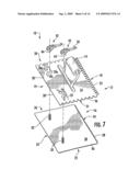 Adjustable trowel assembly with slide lock diagram and image