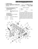 Quick change knife blade assembly for a tape roll dispensing cartridge assembly of a case sealing machine diagram and image