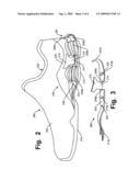 FOOT-SUPPORT STRUCTURES WITH ADDITIONAL SHEAR SUPPORT AND PRODUCTS CONTAINING SUCH SUPPORT STRUCTURES diagram and image