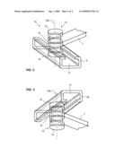 Internal swivel door for compartment of a vehicle diagram and image