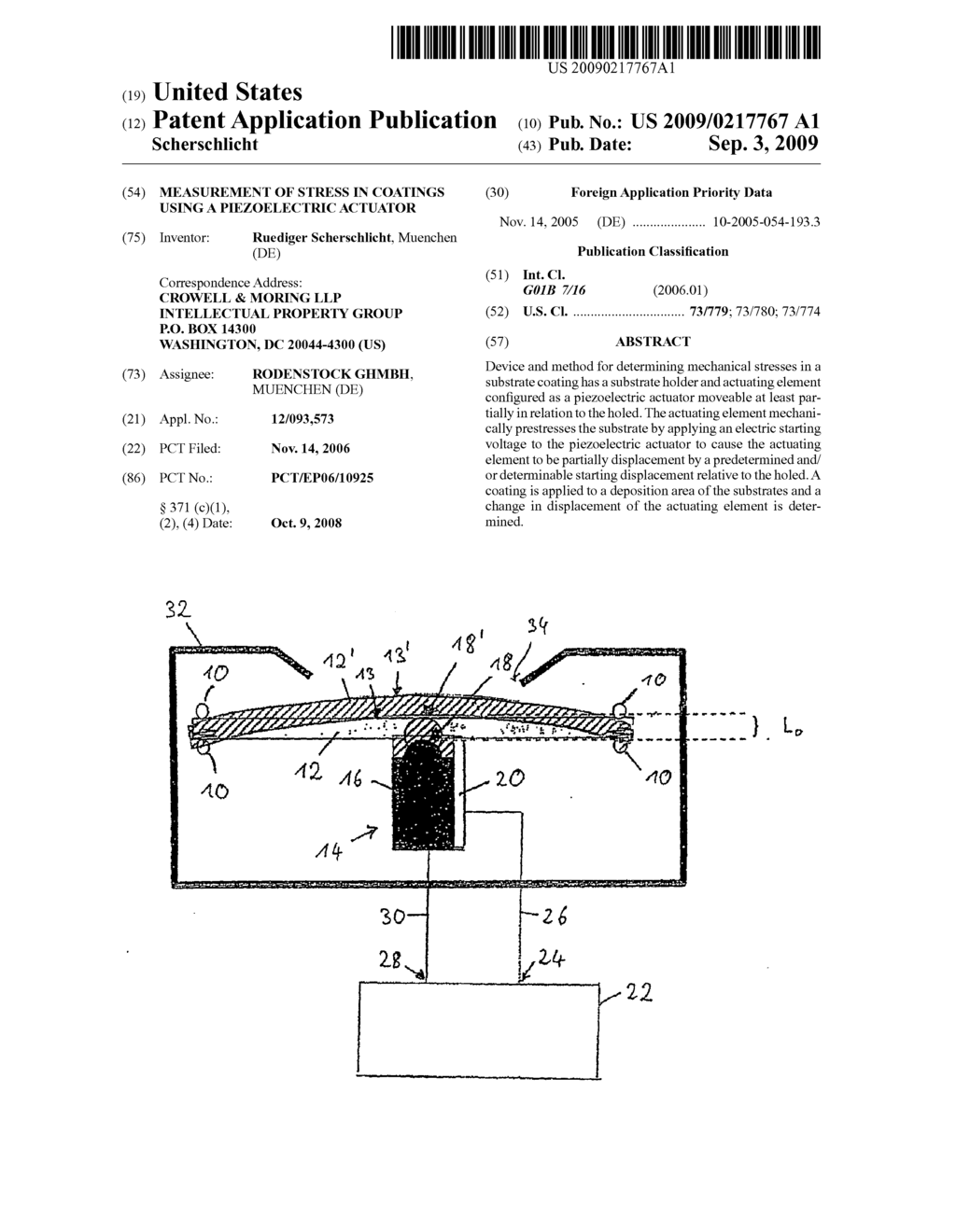 Measurement of Stress in Coatings Using a Piezoelectric Actuator - diagram, schematic, and image 01