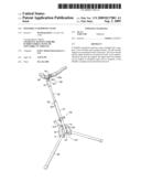 Foldable saxophone stand diagram and image