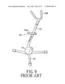 Foldable saxophone stand diagram and image