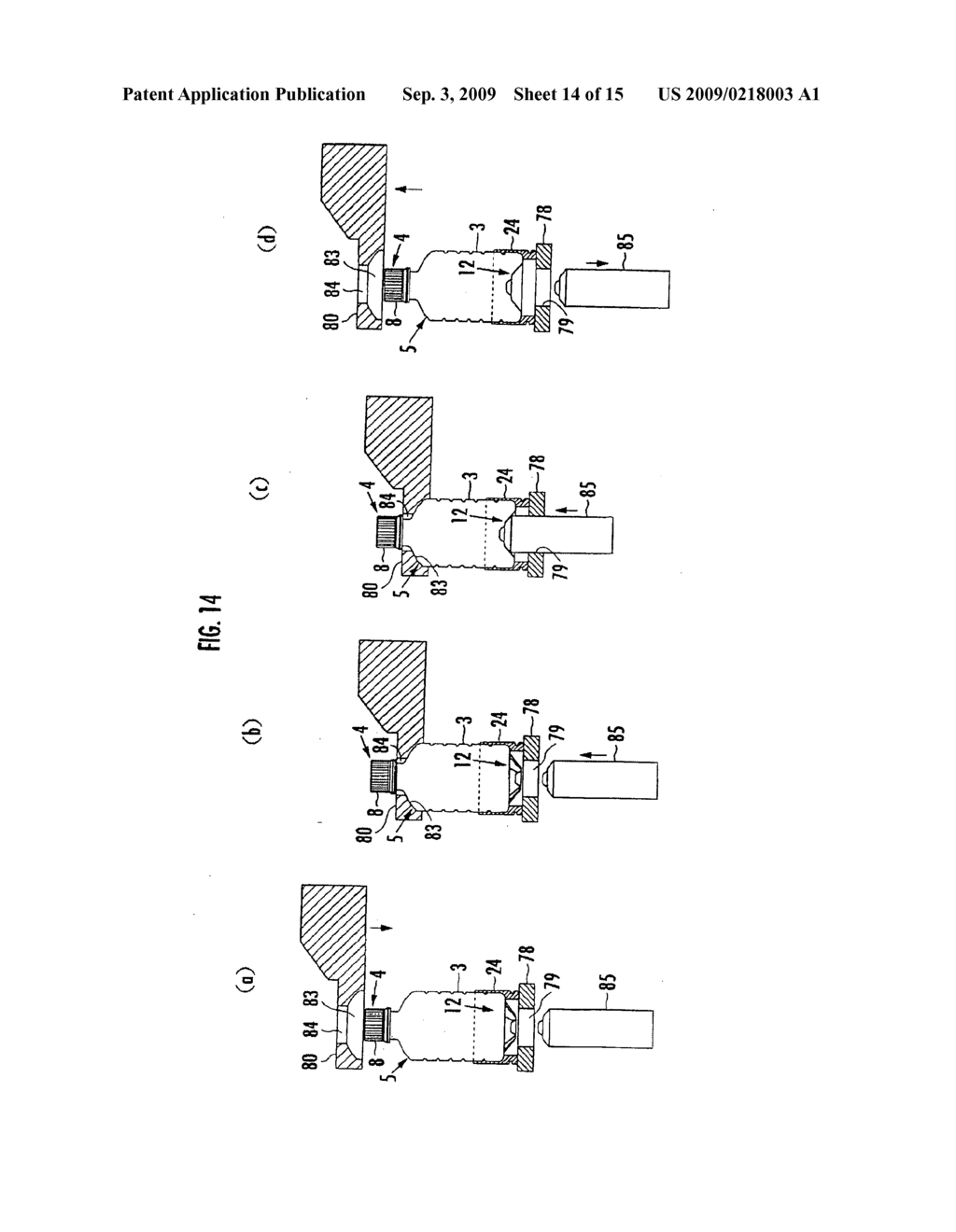 Method and Device for Manufacturing Content-Filled Bottle - diagram, schematic, and image 15