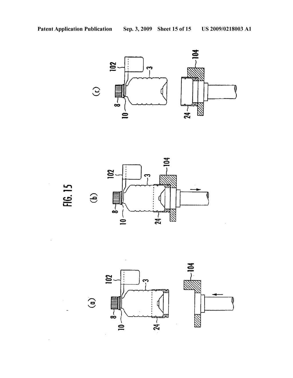 Method and Device for Manufacturing Content-Filled Bottle - diagram, schematic, and image 16