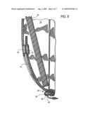 Access compartment having inwardly opening magnetic closure flap for carry case diagram and image