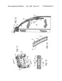 Access compartment having inwardly opening magnetic closure flap for carry case diagram and image