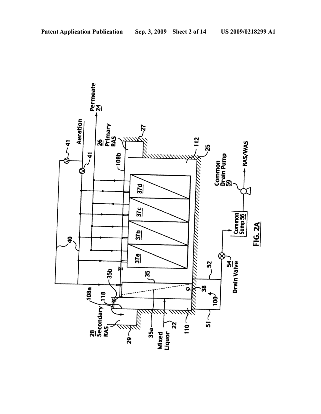 INVERTED AERATED IMMERSED SCREEN, SCREEN ASSEMBLY AND OPERATING PROCESS - diagram, schematic, and image 03