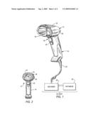 Arrangement for and method of accurately aiming at direct part markings prior to being imaged and electro-optically read diagram and image