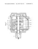 Shell type needle roller bearing, support structure for compressor spindle, and support structure for piston pump driving portion diagram and image