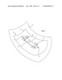 Device for Fixing a Module on the Inner Wall of a Tire diagram and image