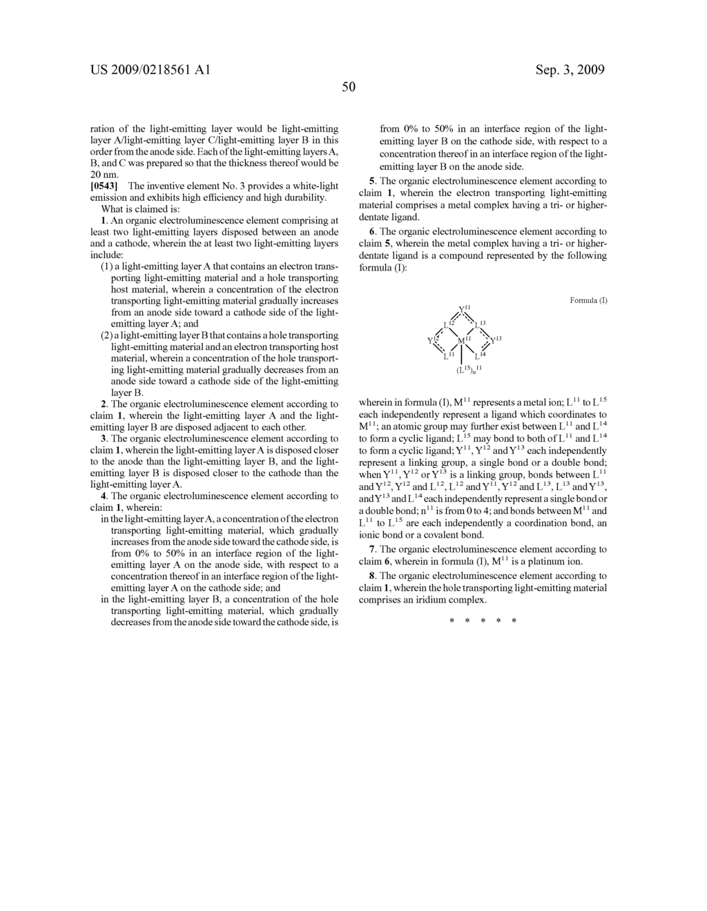 Organic electroluminescence element - diagram, schematic, and image 52